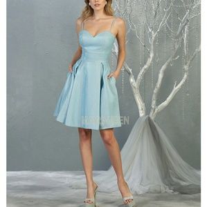 Short prom formal dress, evening party bridesmaid